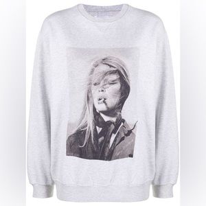 Anine Bing Bridget Bardot Photograph Sweatshirt M $180